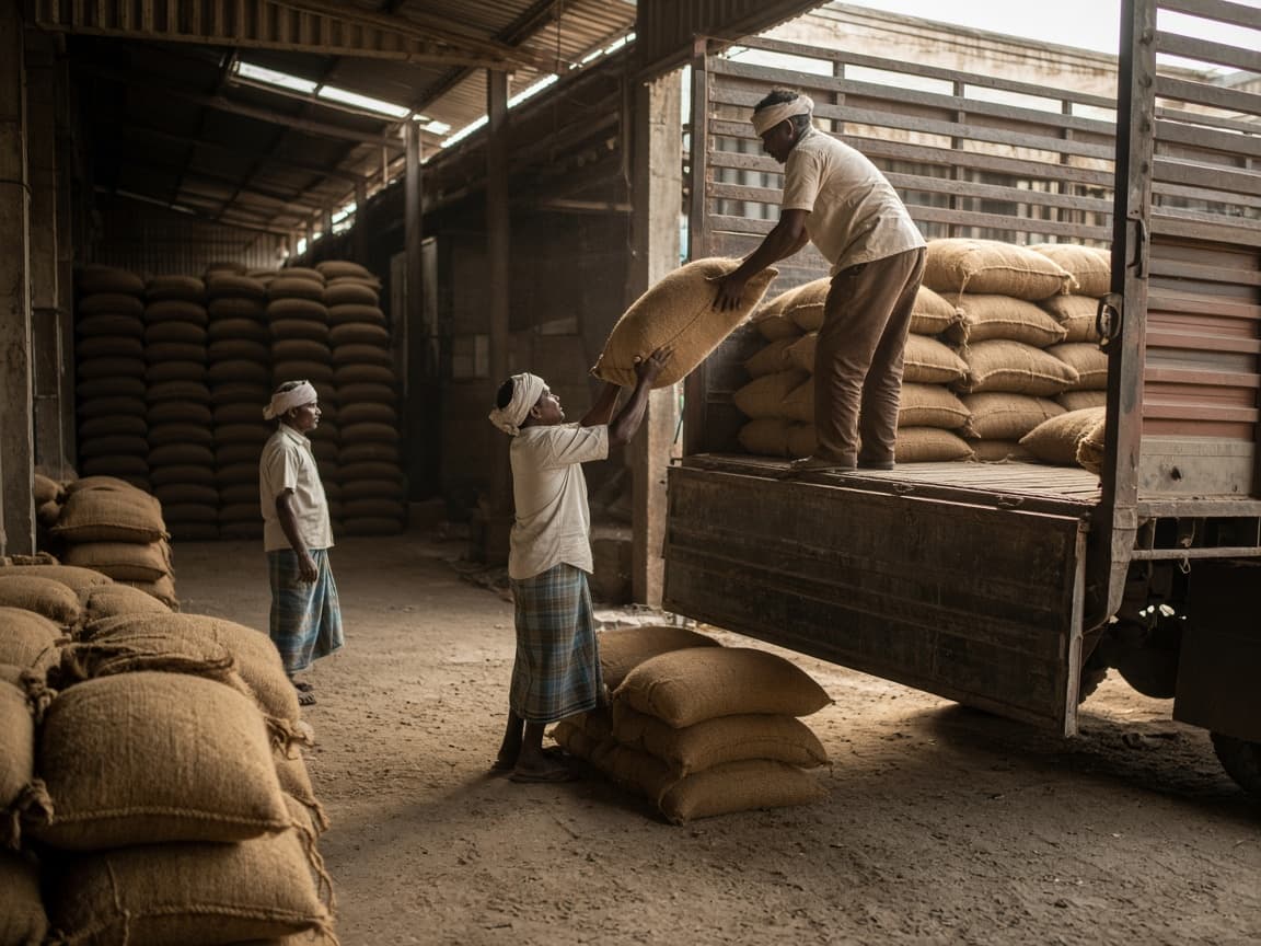 Warehouse dispatch of traded commodities - SS OIL AND FIBRES